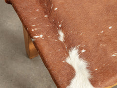 1950s Timber and Cow Hide Stool 04
