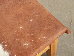 1950s Timber and Cow Hide Stool 04