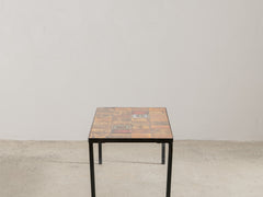 1960s Ceramic & Iron Coffee Table