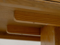 1980s Wooden Pedestal Coffee Table