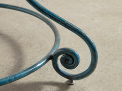 1950s Round Metal Garden Table