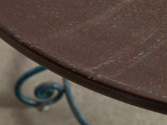 1950s Round Metal Garden Table