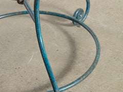 1950s Round Metal Garden Table
