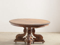 1920s Large Oval Oak Table