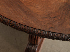 1920s Large Oval Oak Table