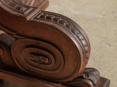 1920s Large Oval Oak Table