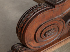 1920s Large Oval Oak Table