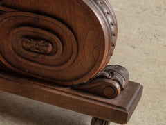 1920s Large Oval Oak Table