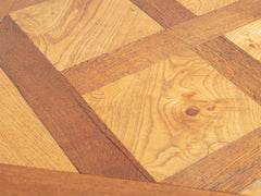 1890s Large Oak Dining Table with Extendable Leafs