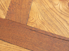 1890s Large Oak Dining Table with Extendable Leafs