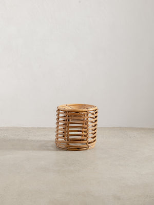 1960s Tito Agnoli for Bonacina Rattan Stool