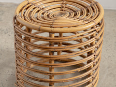 1960s Tito Agnoli for Bonacina Rattan Stool