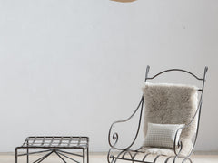 1960s Curved Lattice Iron Stool 02