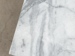 1960s Iron Coffee Table 02 with Grey Carrara Marble