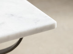 1960s Iron Coffee Table 02 with Grey Carrara Marble