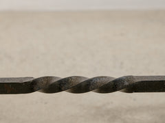 1960s Iron Coffee Table 02 with Grey Carrara Marble