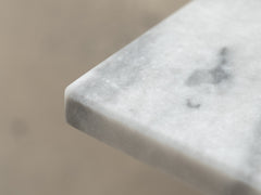 1960s Iron Coffee Table 02 with Grey Carrara Marble