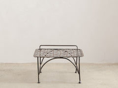1960s Lattice Iron Side Table 10