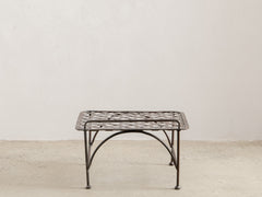 1960s Lattice Iron Side Table 10