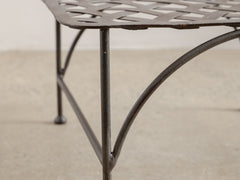 1960s Lattice Iron Side Table 10