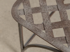 1960s Lattice Iron Side Table 10