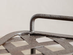 1960s Lattice Iron Side Table 10