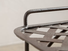 1960s Lattice Iron Side Table 10