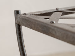 1960s Lattice Iron Side Table 11