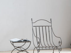 1960s Lattice Iron Side Table 11