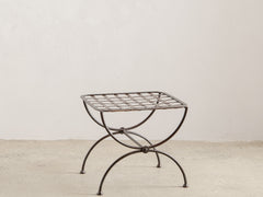 1960s Lattice Iron Side Table 12