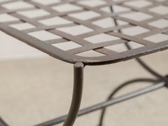 1960s Lattice Iron Side Table 12