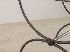 1960s Lattice Iron Side Table 12