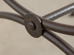 1960s Lattice Iron Side Table 12