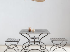 1960s Lattice Iron Side Table 13