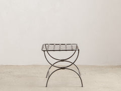 1960s Lattice Iron Side Table 13