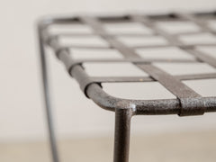 1960s Lattice Iron Side Table 13