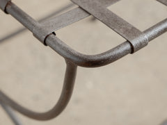 1960s Lattice Iron Side Table 13