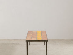 1950s Ceramic Topped Metal Coffee Table