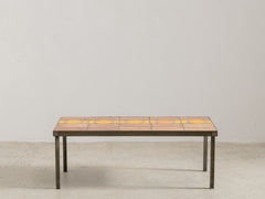 1950s Ceramic Topped Metal Coffee Table