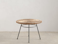 1960s Bamboo & Metal Table attributed to Colette Gueden