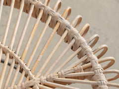 1960s Bamboo & Metal Table attributed to Colette Gueden