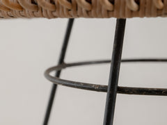 1960s Bamboo & Metal Table attributed to Colette Gueden