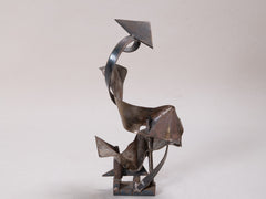 1960s Brutalist Abstract Metal Sculpture