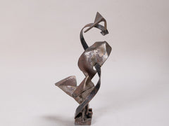 1960s Brutalist Abstract Metal Sculpture