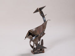 1960s Brutalist Abstract Metal Sculpture