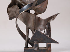 1960s Brutalist Abstract Metal Sculpture