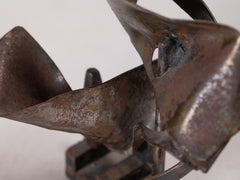 1960s Brutalist Abstract Metal Sculpture