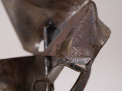 1960s Brutalist Abstract Metal Sculpture