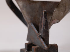1960s Brutalist Abstract Metal Sculpture