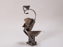 1960s Brutalist Abstract Metal Sculpture